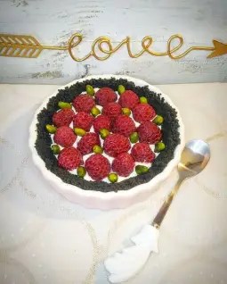 Tarte framboise pistache rapide et sans&nbsp;cuisson