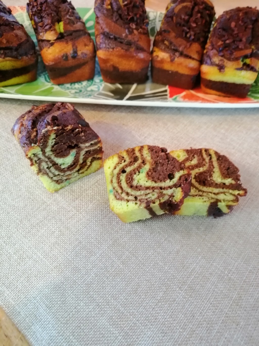 Petit marbré chocolat et pistache&nbsp;d’Yvan