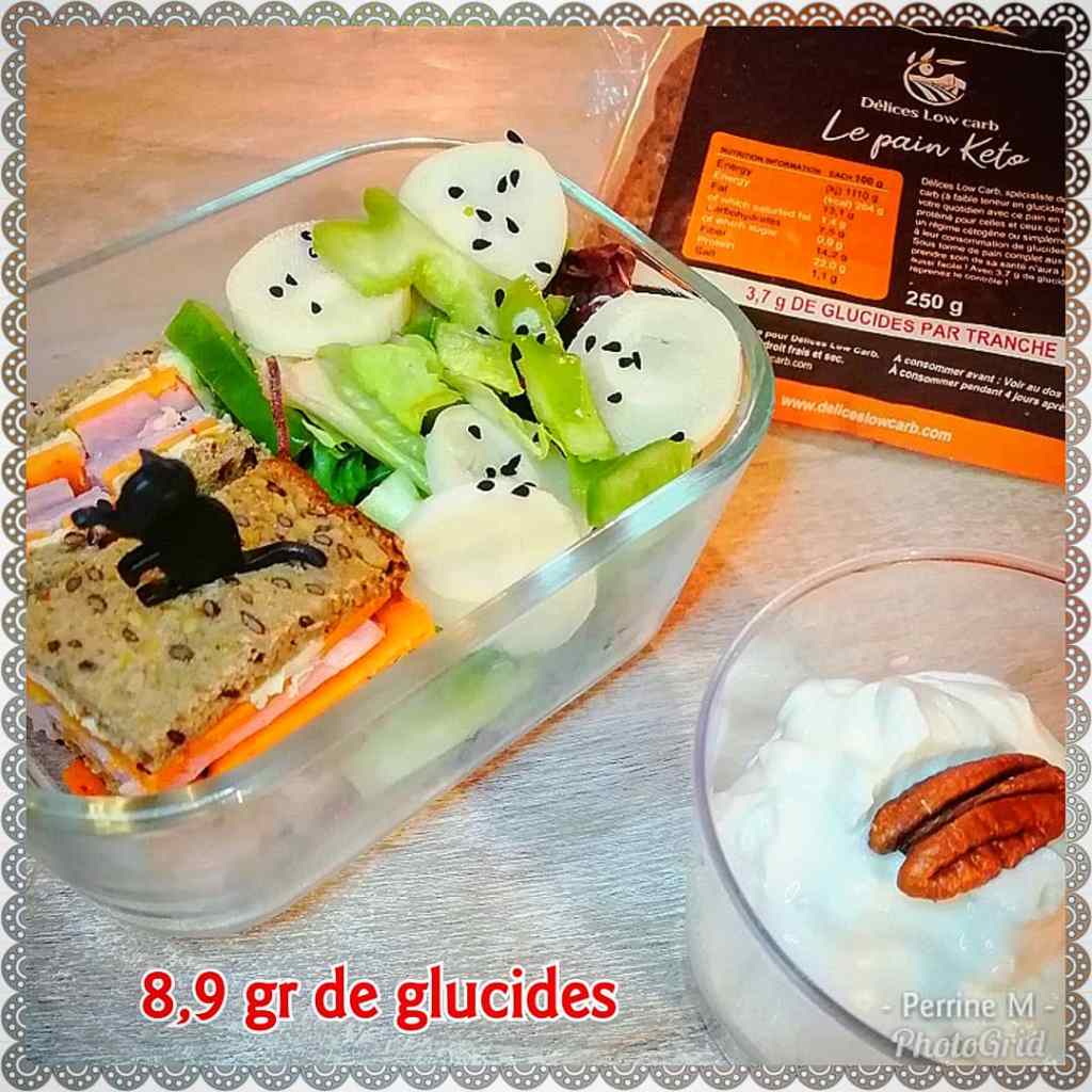 Sandwich jambon cheddar épicé 8,9gr de&nbsp;glucides