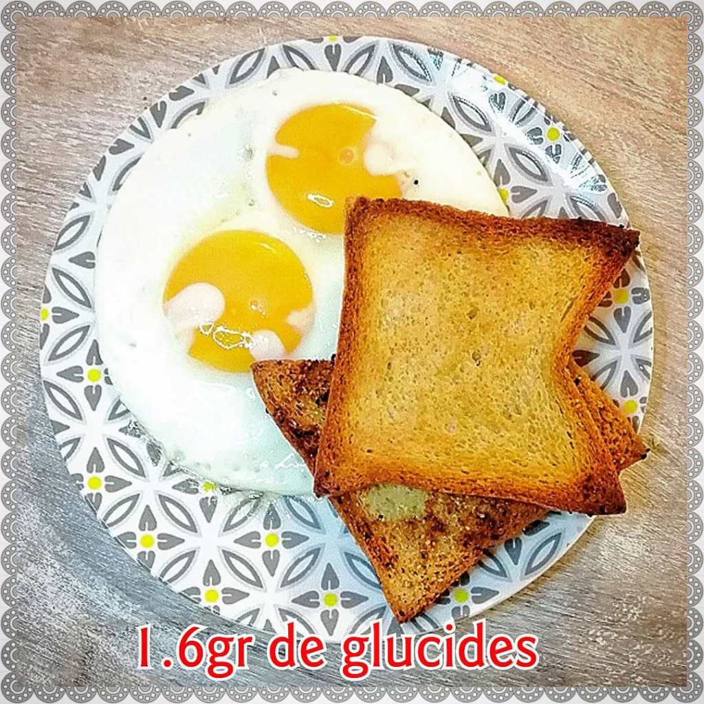 Œufs au plat et toast&nbsp;1,6G